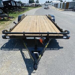 Big Tex 7 x 20 Open Car Hauler Slide Out Ramps, big 7x20 open car hauler for sale at AnchorBox (view 2)