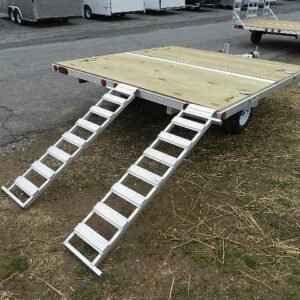 Cargo Pro 8 x 9 Aluminum (2) Place ATV Trailer - Aluminum Ramps, pro 8x9 aluminum trailer for sale at AnchorBox (view 5)