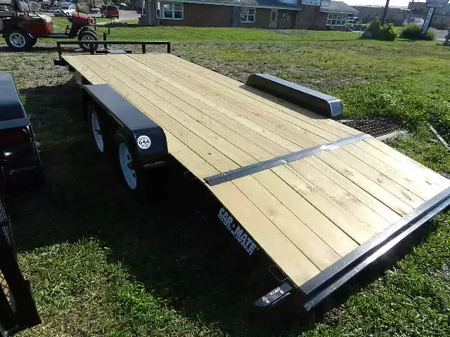 Car Mate 7 x 18 Car Trailer 7K Car Mate 7 x 18 Car Trailer 7K, 7x18 open car hauler 2 for sale at AnchorBox (view 3)