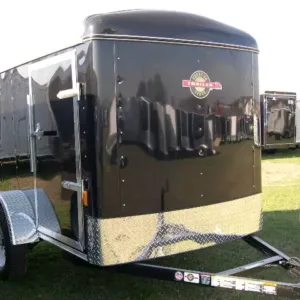 Carry On 5 x 8 Enclosed Cargo Trailer Side Door, side 5x8 enclosed car hauler for sale at AnchorBox (view 3)