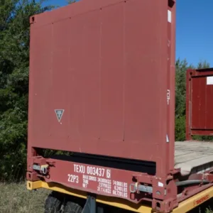 One-Trip Flat Container Equipment for sale at AnchorBox Containers